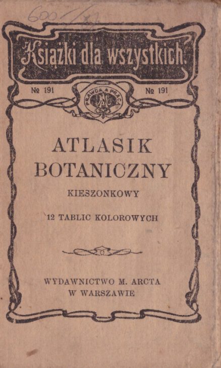 Atlasik Botaniczny Kieszonkowy Antykwariat Filar