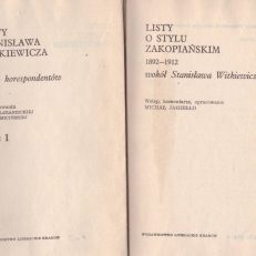 LISTY o stylu zakopiańskim 1892-1912. Wokół Stanisława Witkiewicza.