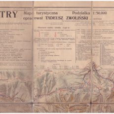 TATRY. Mapa turystyczna w skali 1:50.000.