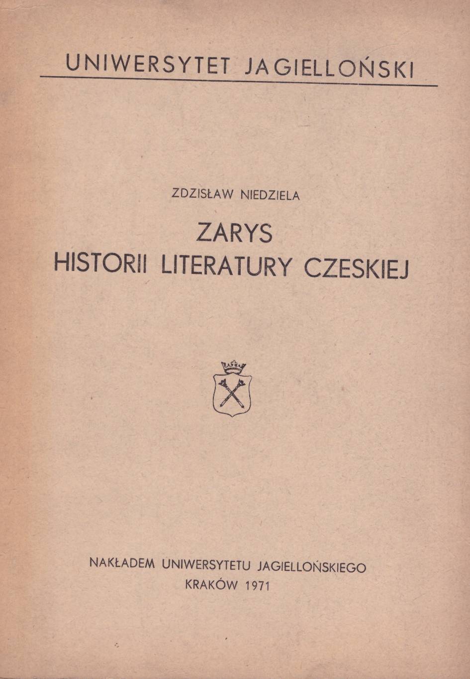 Zarys historii literatury czeskiej.