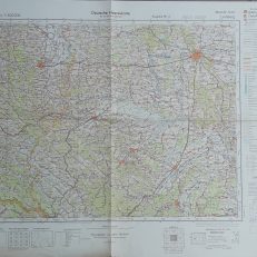 LEMBERG. Blatt-Nr. S 50. Skala 1:300.000. Deutsche Heereskarte. Osteuropa 1:300.000. Ausgabe Nr. 3.