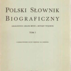 POLSKI Słownik Biograficzny. Tom 1-15