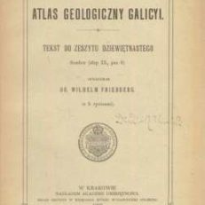ATLAS Geologiczny Galicyi. Tekst do Zeszytu dziewiętnastego. (Z 5 rycinami). Arkusz Sambor