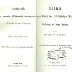 Album aus Anlass der 1050jährigen Feier der Gründung der Stadt Teschen.
