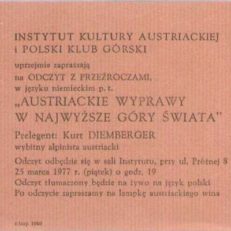 AUSTRIACKIE wyprawy w najwyższe góry świata