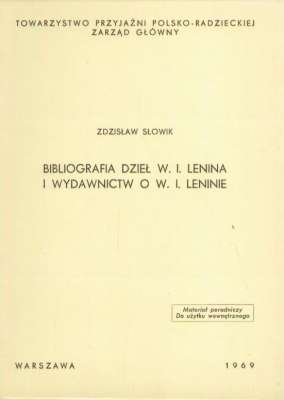 Bibliografia dzieł W. I. Lenina i wydawnictw o W. I. Leninie