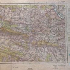 BODZENTYN. Pas 45. Słup 32. Mapa w skali 1:100.000.