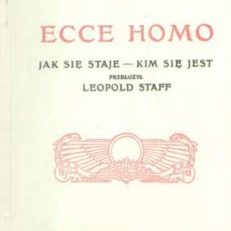 Ecce homo. Jak się staje – Kim się jest