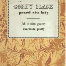 GÓRNY Śląsk przed stu laty. Jak o nim gazety owoczesne pisały