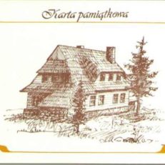 KARTA pamiątkowa schronisk PTTK.