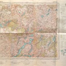 KARTUZY. Pas 31. Słup 26. Mapa w skali 1:100.000