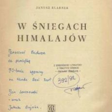 W śniegach Himalajów.