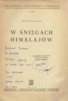 W śniegach Himalajów.