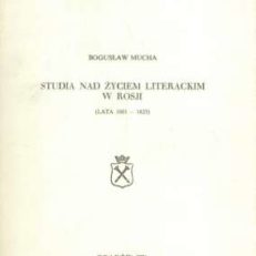 Studia nad życiem literackim w Rosji (lata 1801-1825)