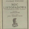 Noc listopadowa. Sceny dramatyczne. 