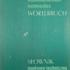 SŁOWNIK naukowo-techniczny niemiecko-polski