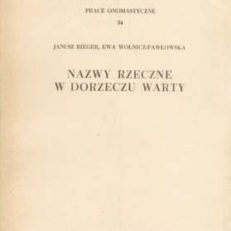 Nazwy rzeczne w dorzeczu Warty