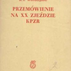 Przemówienie na XX zjeździe KPZR