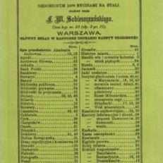 Przewodnik po Warszawie z planem miasta ozdobionym 10cią rycinami na stali