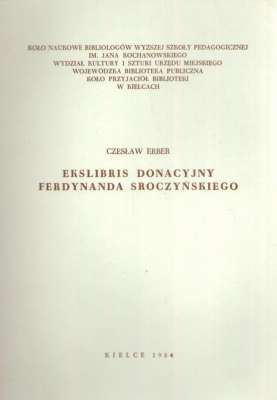 Ekslibris donacyjny Ferdynanda Sroczyńskiego