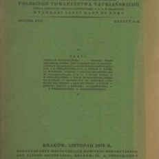 TATERNIK 1933. Rocznik XVII. Zeszyt 5-6. Kraków, listopad 1933.