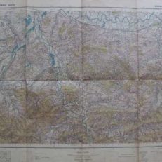 WADOWICE. Pas 49. Słup 29. Mapa topograficzna w skali 1:100.000.