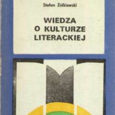 Wiedza o kulturze literackiej. Główne pojęcia