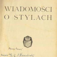 Wiadomości o stylach.