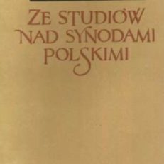 Ze studiów nad synodami polskimi