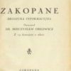 Zakopane. Broszura informacyjna. Opracował... Z 24 ilustracjami w tekście.