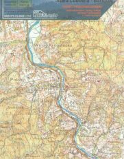 KRYNICA. Pas 51. Słup 32. Mapa topograficzna w skali 1:100.000 wydana przez Wojskowy Instytut Geograficzny. Powiększenie do skali 1:75.000.