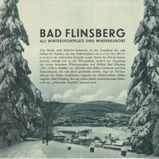 BAD FLINSBERG als Wintersportplatz und Winterkurort.