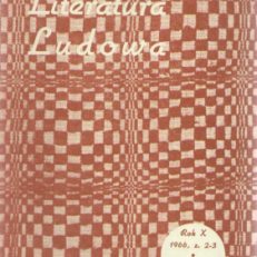 LITERATURA ludowa. Rok X. Zeszyt 2-3.