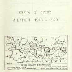 Orawa i Spisz w latach 1918-1920
