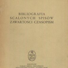 Bibliografia scalonych spisów zawartości czasopism.