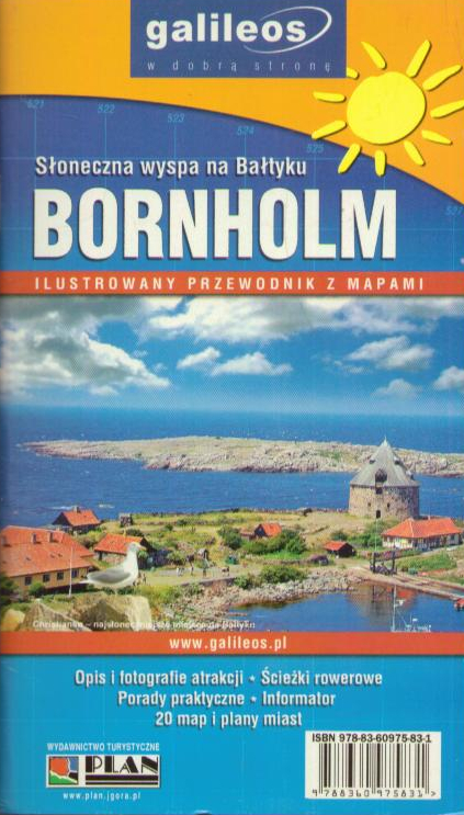 BORNHOLM. Słoneczna wyspa na Bałtyku. Ilustrowany przewodnik z mapami.