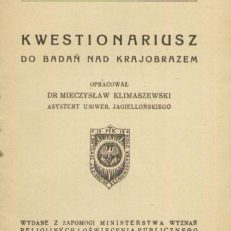 KWESTIONARIUSZ do badań nad krajobrazem.