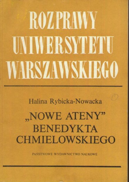 Nowe Ateny Benedykta Chmielowskiego. Metoda, styl, język.