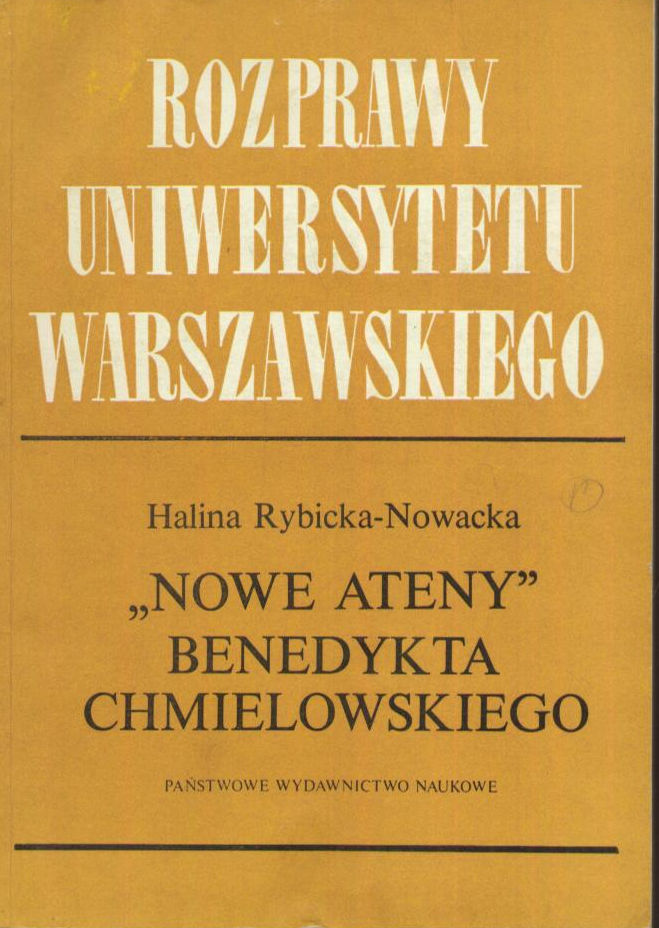 Nowe Ateny Benedykta Chmielowskiego. Metoda, styl, język.