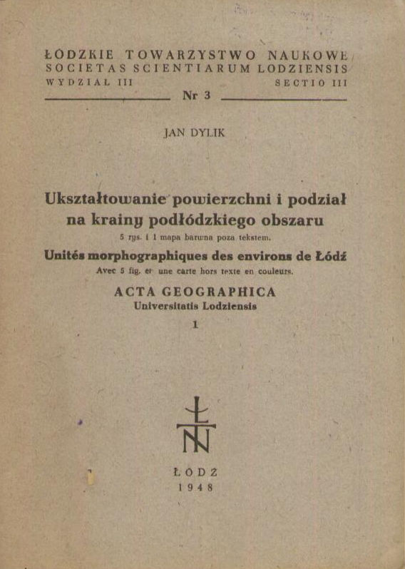 Ukształtowanie powierzchni i podział na krainy podłódzkiego obszaru.