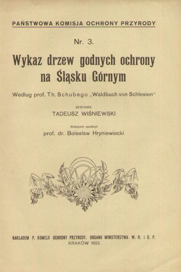 WYKAZ drzew godnych ochrony na Śląsku Górnym