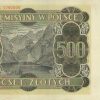 BANKNOT o nominale 500 zł z 1940 r., tzw. GÓRAL. Na rewersie: Widok Morskiego Oka. - obrazek 2