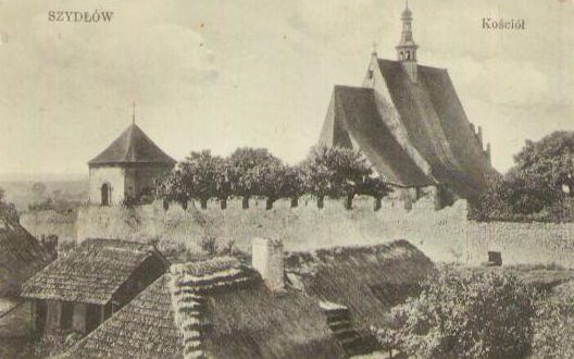 SZYDŁÓW. Kościół. Pocztówka.