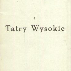 TATRY Wysokie. Czechosłowacja.