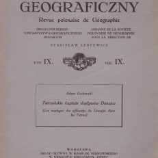 Tatrzańskie kaptaże dopływów Dunajca.