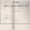 MAPA Sieci Kolejowej R. P. z alfabetycznym Skorowidzem nazw stacji i przystanków osobowych. Wydanie I. (Stan z 1.IV.1946 r.). Skala 1:1000000. - obrazek 2