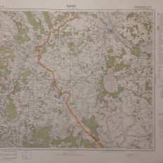 ŁOMŻA. Grossblatt 341. Mapa w skali 1:100.000. Sonderausgabe marzec 1941.