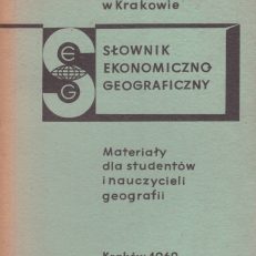 SŁOWNIK ekonomiczno-geograficzny.