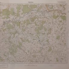 WYSZKÓW. Grossblatt 349. Mapa w skali 1:100.000. Sonderausgabe listopad 1940.