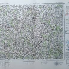 LITZMANNSTADT. Q 52. Übersichtskarte von Mitteleuropa 1:300 000.